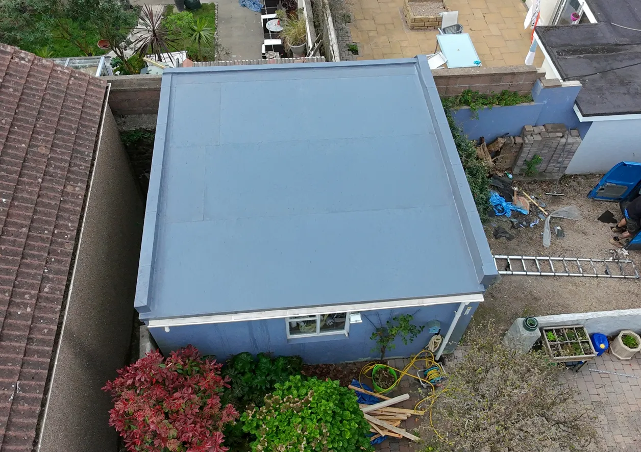 Skylight Install - flat roofing project by Amber Roofs in Jersey